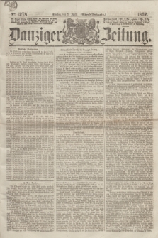 Danziger Zeitung. 1862, № 1278 (28 April) - (Abend=Ausgabe.)