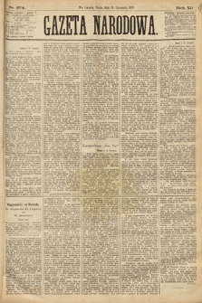 Gazeta Narodowa. 1873, nr 274