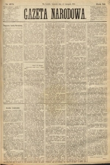 Gazeta Narodowa. 1873, nr 275