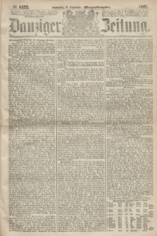 Danziger Zeitung. 1867, № 4433 (12 September) - (Morgen=Ausgabe.)