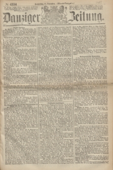 Danziger Zeitung. 1867, № 4554 (21 November) - (Abend=Ausgabe.)