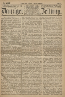 Danziger Zeitung. 1868, № 4922 (2 Juli) - (Abend-Ausgabe.)