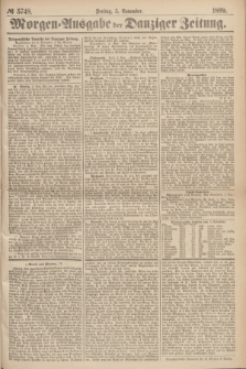 Morgen=Ausgabe der Danziger Zeitung. 1869, № 5748 (5 November)