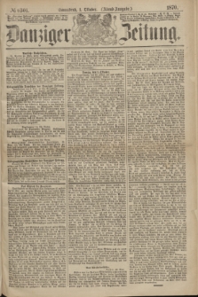 Danziger Zeitung. 1870, № 6301 (1 Oktober) - (Abend-Ausgabe.)