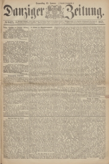 Danziger Zeitung. 1871, № 6475 (12 Januar) - (Abend-Ausgabe.)