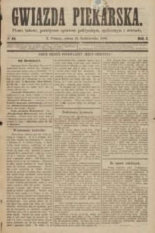 Gwiazda Piekarska : pismo ludowe, poświęcone sprawom politycznym, społecznym i oświecie. 1889, nr 84