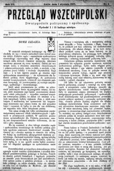 Przegląd Wszechpolski : dwutygodnik polityczny i społeczny. 1897, nr 1