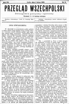 Przegląd Wszechpolski : dwutygodnik polityczny i społeczny. 1897, nr 3