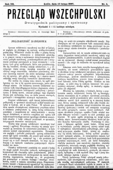 Przegląd Wszechpolski : dwutygodnik polityczny i społeczny. 1897, nr 4