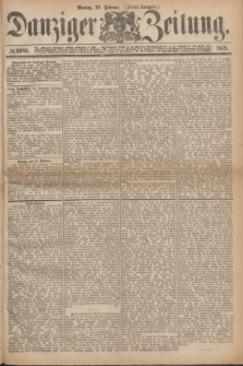 Danziger Zeitung. 1875, № 8986 (22 Februar) - (Abend-Ausgabe.)