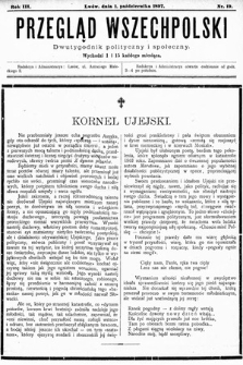 Przegląd Wszechpolski : dwutygodnik polityczny i społeczny. 1897, nr 19