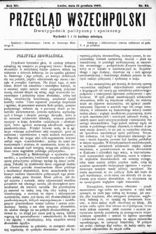 Przegląd Wszechpolski : dwutygodnik polityczny i społeczny. 1897, nr 24