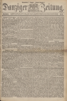 Danziger Zeitung. 1875, № 9262 (7 August) - (Abend-Ausgabe.) + dod.