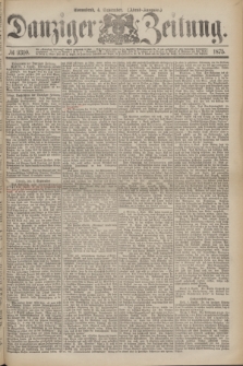 Danziger Zeitung. 1875, № 9310 (4 September) - (Abend-Ausgabe.) + dod.