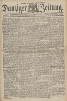 Danziger Zeitung. 1875, № 9318 (9 September) - (Abend-Ausgabe.)