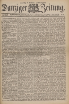 Danziger Zeitung. 1875, № 9342 (23 September) - (Abend-Ausgabe.)