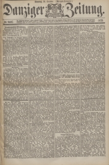 Danziger Zeitung. 1875, № 9407 (31 October) - (Morgen=Ausgabe.)