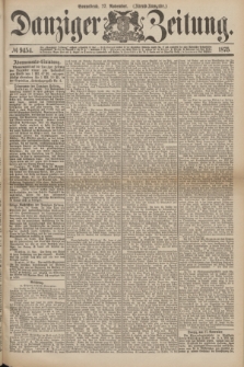 Danziger Zeitung. 1875, № 9454 (27 November) - (Abend-Ausgabe.) + dod.