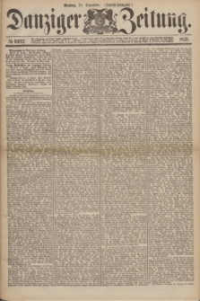Danziger Zeitung. 1875, № 9492 (20 Dezember) - (Abend-Ausgabe.)