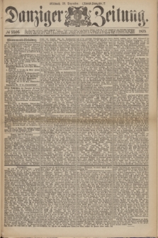 Danziger Zeitung. 1875, № 9506 (29 Dezember) - (Abend-Ausgabe.)