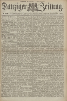 Danziger Zeitung. 1876, № 9606 (26 Februar) - (Abend-Ausgabe.) + dod.