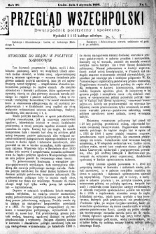 Przegląd Wszechpolski : dwutygodnik polityczny i społeczny. 1898, nr 1