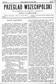 Przegląd Wszechpolski : dwutygodnik polityczny i społeczny. 1898, nr 2