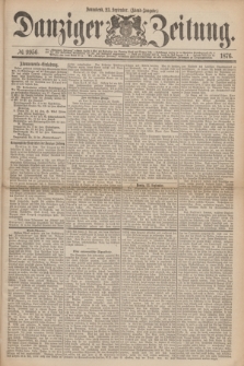 Danziger Zeitung. 1876, № 9956 (23 September) - (Abend=Ausgabe.) + dod.
