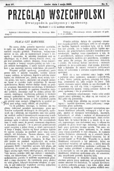 Przegląd Wszechpolski : dwutygodnik polityczny i społeczny. 1898, nr 9