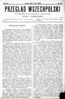Przegląd Wszechpolski : dwutygodnik polityczny i społeczny. 1898, nr 13