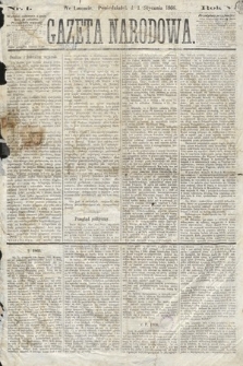 Gazeta Narodowa. 1866, nr 1