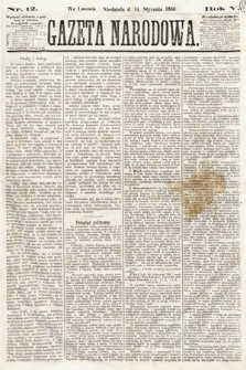 Gazeta Narodowa. 1866, nr 12