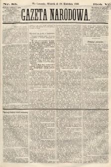 Gazeta Narodowa. 1866, nr 83