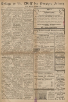 Danziger Zeitung. Jg.24, Beilage zu No. 13017 der Danziger Zeitung (28 September 1881)
