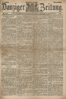 Danziger Zeitung. Jg.27, № 14815 (6 September 1884) - Morgen=Ausgabe.