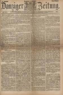 Danziger Zeitung. Jg.27, № 14828 (13 September 1884) - Abend=Ausgabe. + dod.