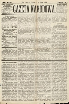 Gazeta Narodowa. 1866, nr 113