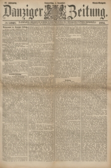 Danziger Zeitung. Jg.27, № 14968 (4 Dezember 1884) - Abend=Ausgabe. + dod.