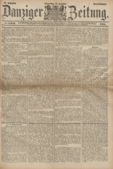 Danziger Zeitung. Jg.27, № 14980 (11 Dezember 1884) - Abend=Ausgabe. + dod.