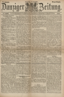 Danziger Zeitung. Jg.27, № 14991 (18 Dezember 1884) - Morgen=Ausgabe.