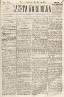 Gazeta Narodowa. 1866, nr 141