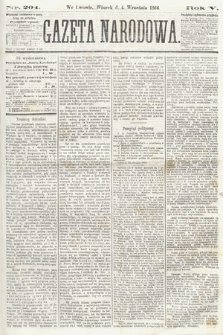 Gazeta Narodowa. 1866, nr 204