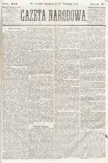 Gazeta Narodowa. 1866, nr 211