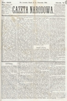 Gazeta Narodowa. 1866, nr 212