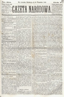 Gazeta Narodowa. 1866, nr 214
