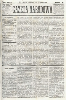 Gazeta Narodowa. 1866, nr 225