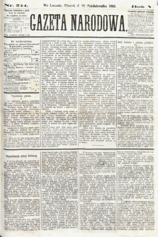 Gazeta Narodowa. 1866, nr 244