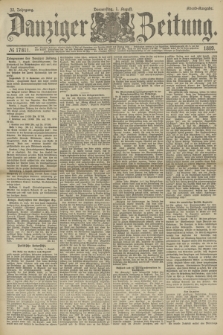 Danziger Zeitung. Jg.32, № 17811 (1 August 1889) - Abend-Ausgabe.