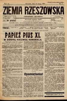 Ziemia Rzeszowska : czasopismo narodowe. 1929, nr 7