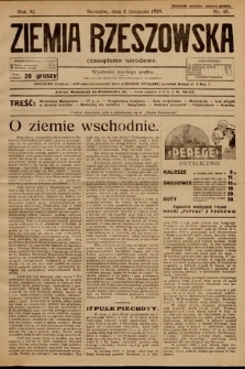 Ziemia Rzeszowska : czasopismo narodowe. 1929, nr 45